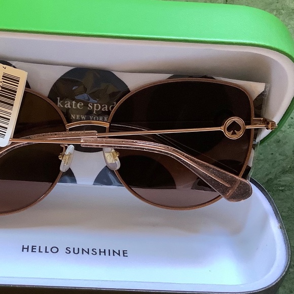 Kate Spade 60mm Cat Eye Sunglasses Rose Gold main image 9